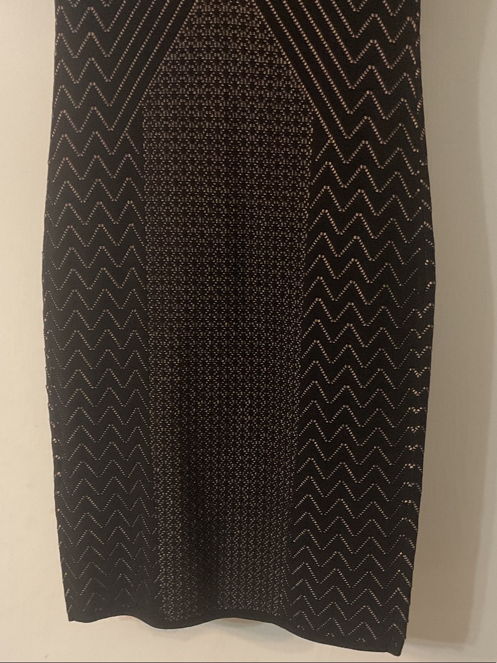 Guess Black Strappy V-Neck Bodycon Mini Dress - Picture 5 of 5